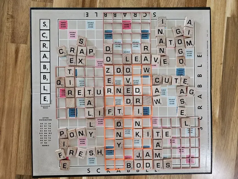 Bộ căn chỉnh ô chữ Scrabble cho 3x5 viên gạch - Image 1
