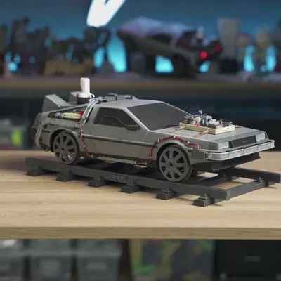 Bánh xe tàu cho DeLorean RC BTTF 1/10