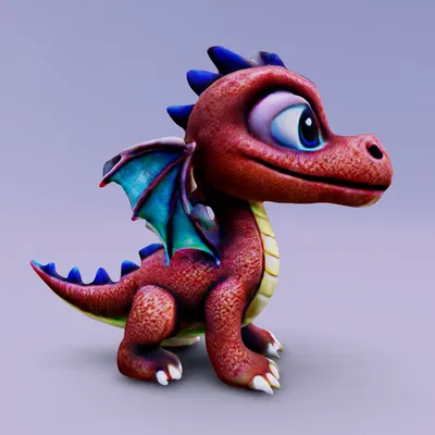 Rồng con dễ thương trong thế giới kỳ diệu