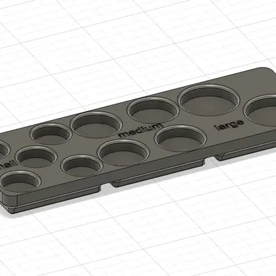 Giá đỡ cốc mực cho gridfinity dùng trong xăm mình