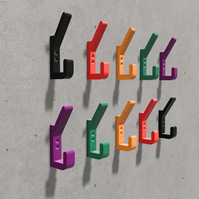 Móc treo áo và mũ treo tường đơn giản