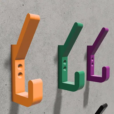 Móc treo áo và mũ treo tường đơn giản