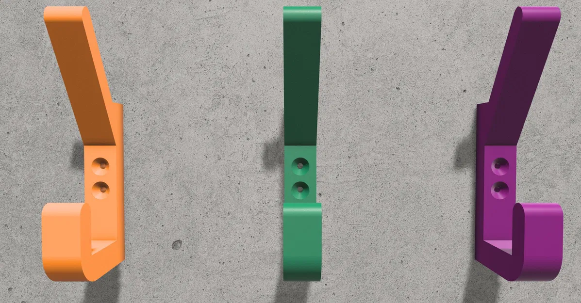 Móc treo áo và mũ treo tường đơn giản - Image 3