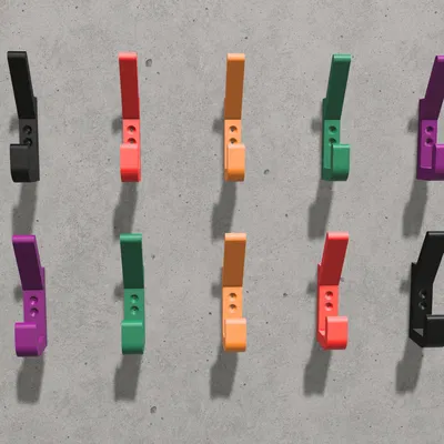 Móc treo áo và mũ treo tường đơn giản