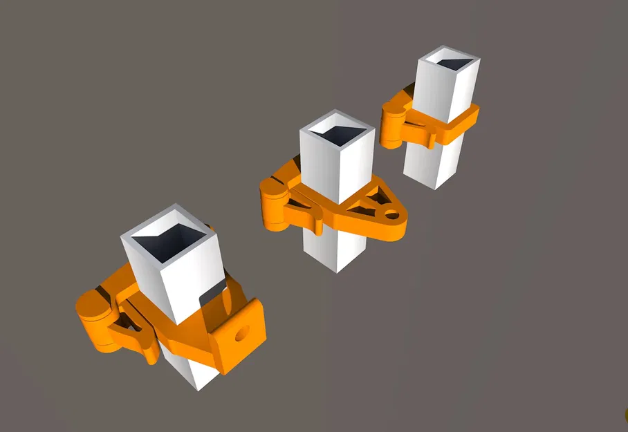 Kẹp ống vuông nhanh chóng tháo lắp mạnh mẽ cho ống 20x20 mm - Image 3