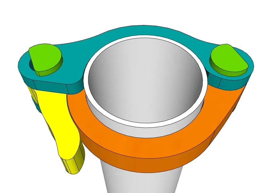 Kẹp ống nhanh chóng chắc chắn, có thể in và mở rộng - Image 1