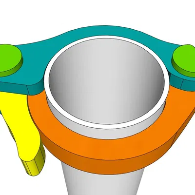 Kẹp ống nhanh chóng chắc chắn, có thể in và mở rộng