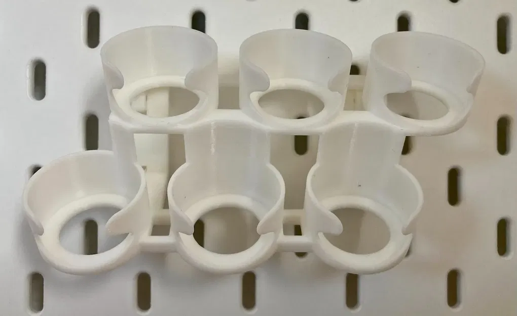 Giá đỡ chai sơn ngắn 32.6mm cho bảng ghim IKEA Skadis - Image 2