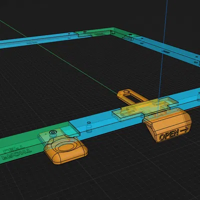 Nắp từ tính cho Prusa Core One với tay cầm thông gió tích hợp