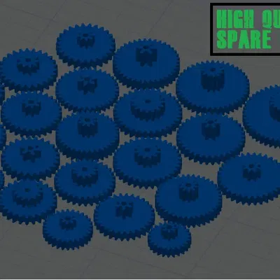 BỘ BÁNH RĂNG THAY THẾ CHI TIẾT CAO GỒM 22 MÓN