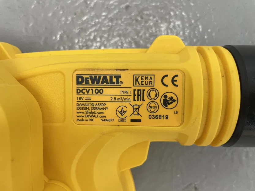 Bộ ống dẫn khí nghiêng cho máy thổi lá DeWalt DCV100 - Image 5