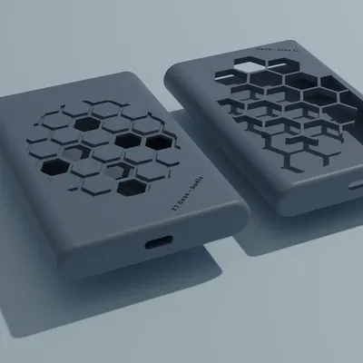 Vỏ bảo vệ cho SSD Samsung T7 với thiết kế tổ ong