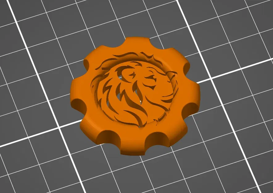 Mô hình con sư tử makercoin cho máy in 3D - Image 1