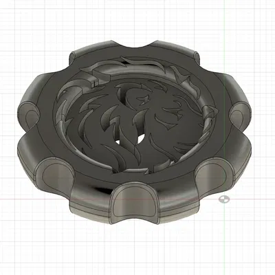 Mô hình con sư tử makercoin cho máy in 3D