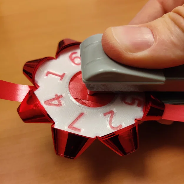 Máy làm nơ quà Giáng Sinh từ ruy băng 10mm - Image 12