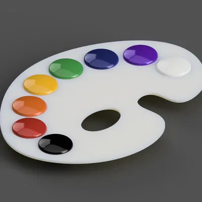 Bảng màu đơn giản cho sơn không cần giá đỡ