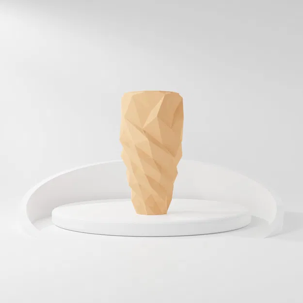 Bình hoa hiện đại thiết kế hình khối giống băng đá - Image 4