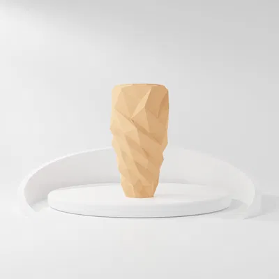 Bình hoa hiện đại thiết kế hình khối giống băng đá