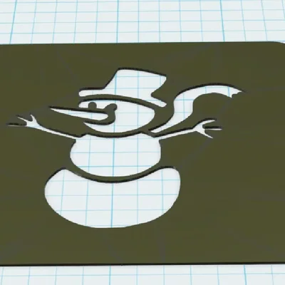 Mẫu người tuyết 3D cho dự án sáng tạo