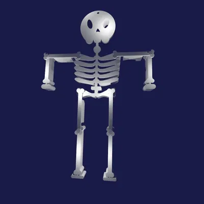 Khung xương lắc in tại chỗ cho Halloween