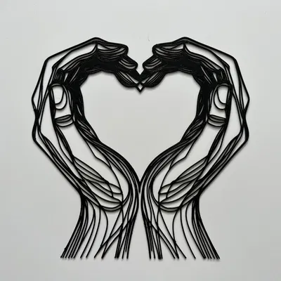 Nghệ thuật treo tường đôi tay yêu thương