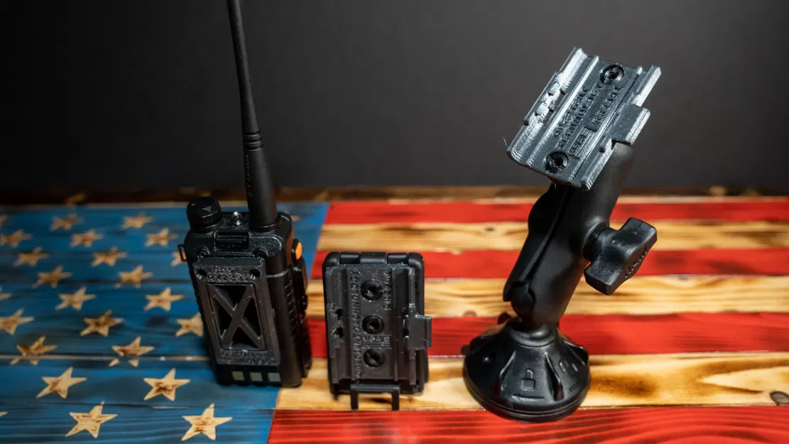 Giá đỡ radio Baofeng UV-5R cho MOLLE và Ram Mount - Image 1