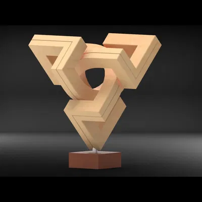 Tượng điêu khắc hình học #02