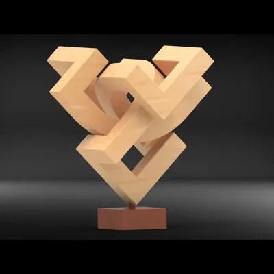 Tượng điêu khắc hình học #02