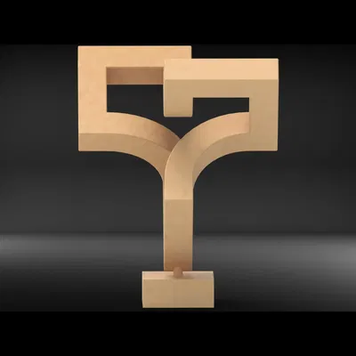 Điêu khắc Hình học #01