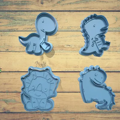 Bộ khuôn cắt bánh quy hình khủng long