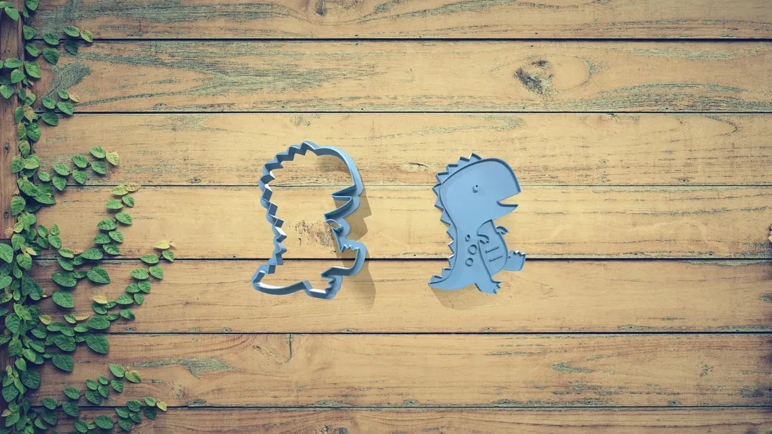 Bộ khuôn cắt bánh quy hình khủng long - Image 2