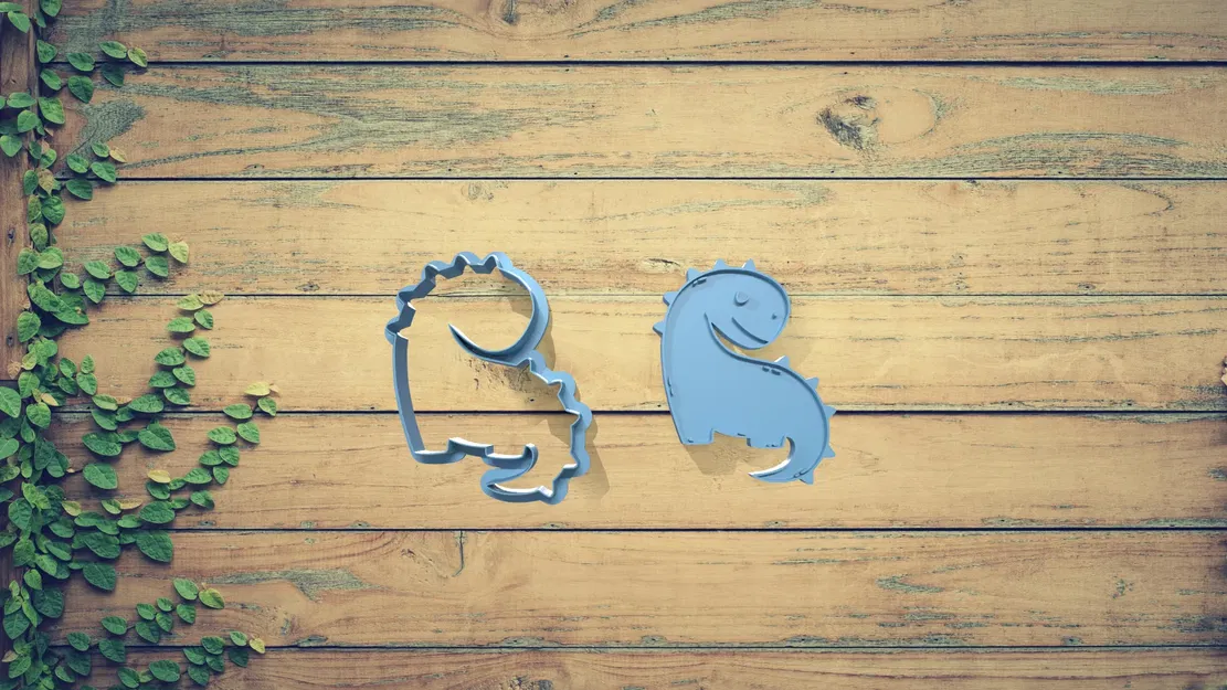 Bộ khuôn cắt bánh quy hình khủng long - Image 3