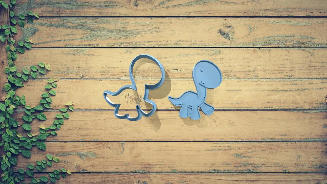 Bộ khuôn cắt bánh quy hình khủng long - Image 4