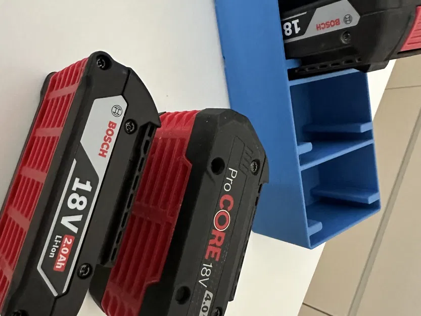 Giá đỡ pin Bosch Professional 18V Gridfinity 2x5x8 - Image 2