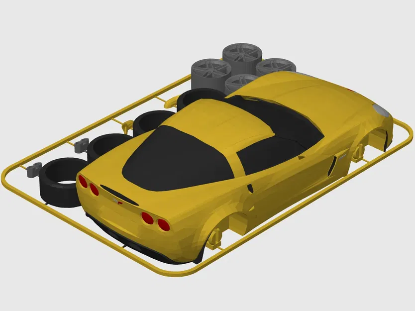 Mô hình xe Chevrolet Corvette Z06 (C6) tỷ lệ 1:24 - Image 7