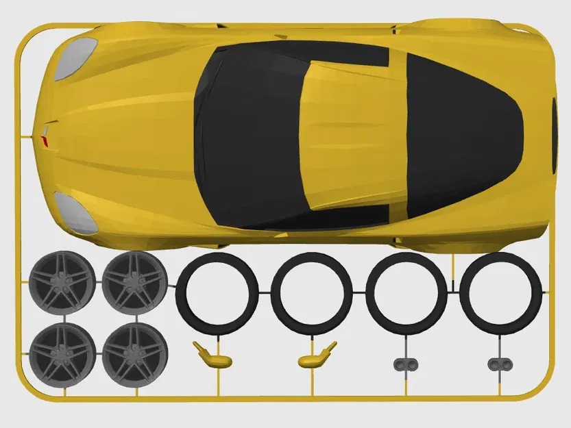 Mô hình xe Chevrolet Corvette Z06 (C6) tỷ lệ 1:24 - Image 11