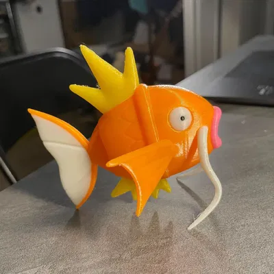 Mô hình Magikarp được sơn màu cho in 3D MMU