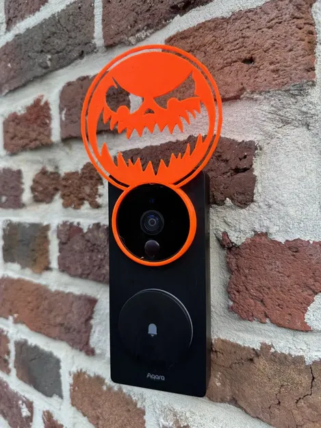 Trang trí bí ngô Halloween cho chuông cửa Aqara G4 - Image 1