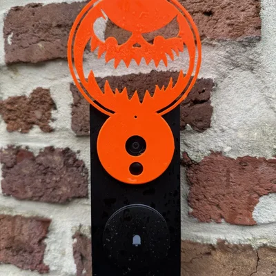 Trang trí bí ngô Halloween cho chuông cửa Aqara G4