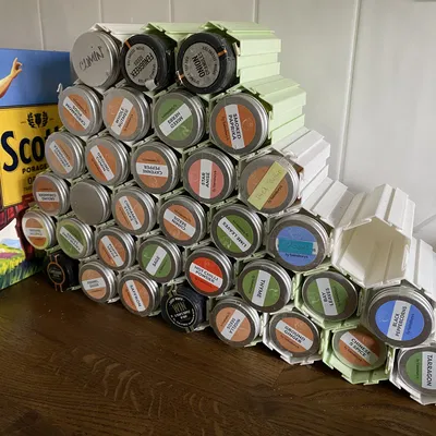 Giá đựng gia vị mô-đun cho căn bếp gọn gàng