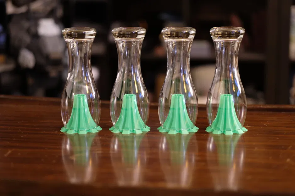 Giá đỡ khô chai, lọ, ly xếp chồng được in chế độ bình hoa - Image 5