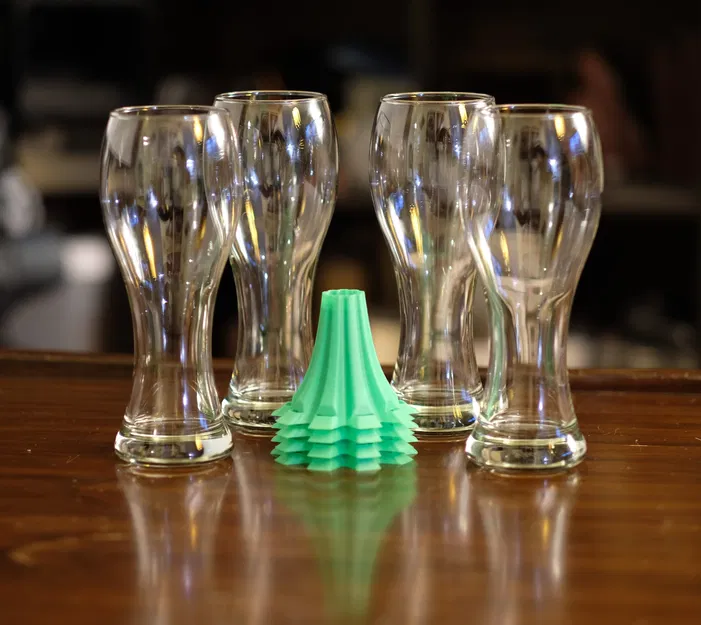 Giá đỡ khô chai, lọ, ly xếp chồng được in chế độ bình hoa - Image 6