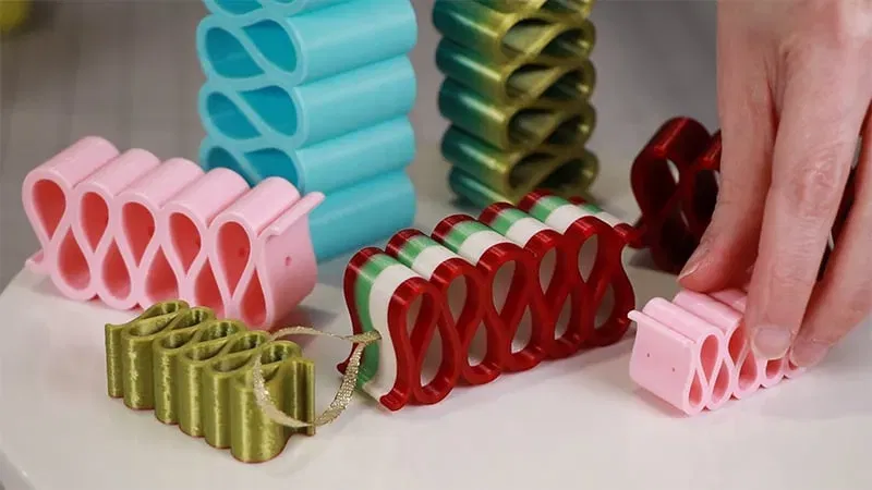 Đồ trang trí kẹo ruy băng cho cây thông Giáng Sinh - Image 1