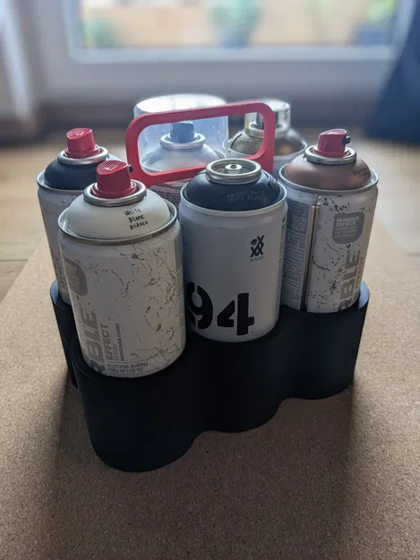 Giá đỡ 6 lon với tay cầm tiện lợi - Image 2