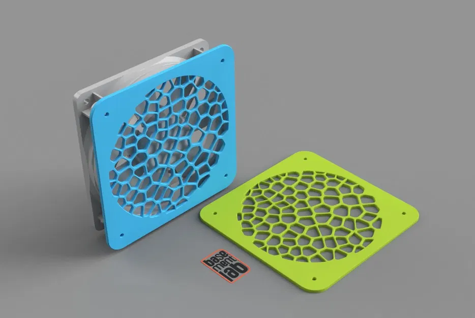 Nắp quạt làm mát 140mm thiết kế Voronoi cho máy in 3D - Image 1
