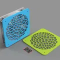 Nắp quạt làm mát 140mm thiết kế Voronoi cho máy in 3D - Thumbnail 1