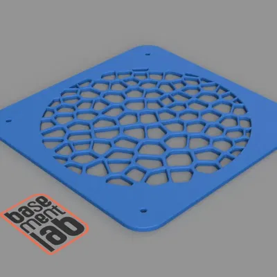 Nắp quạt làm mát 140mm thiết kế Voronoi cho máy in 3D