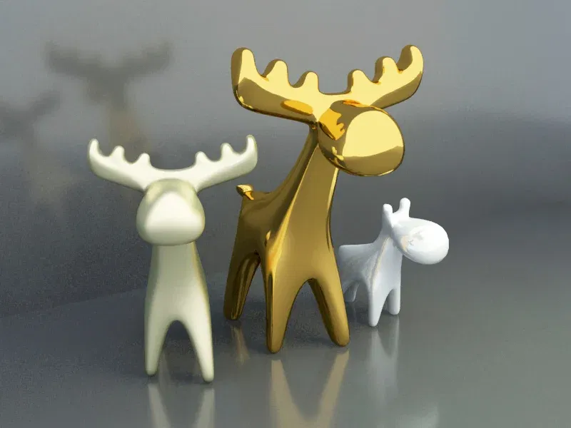 Trang trí hình moose trừu tượng cho không gian sống - Image 1