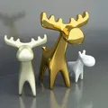 Trang trí hình moose trừu tượng cho không gian sống - Thumbnail 1