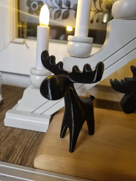 Trang trí hình moose trừu tượng cho không gian sống - Image 2